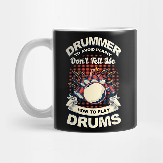 Drumming Drummer Drums by Toeffishirts